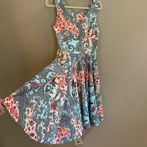 Eva Rose Fit and Flare Party Dress with Pockets!